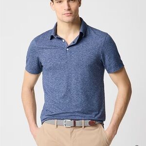 NWT J. Crew Men's Blue Performance Polo Shirt